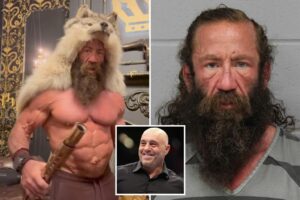 Haggard-looking ‘Liver King’ seen in new mugshot after arrest for ‘terroristic threat’ against Joe Rogan