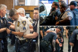 Maniac barges into NYC courthouse and slashes officers in the neck, face in chaotic scene