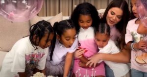 Khloe Kardashian Gets ‘The Best’ Birthday Surprise When 5 Kardashian Kids Crash Her Podcast