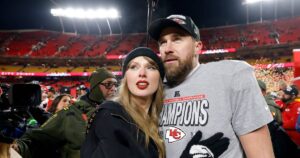 Taylor Swift Dances With Travis Kelce as They Attend Nashville Wedding