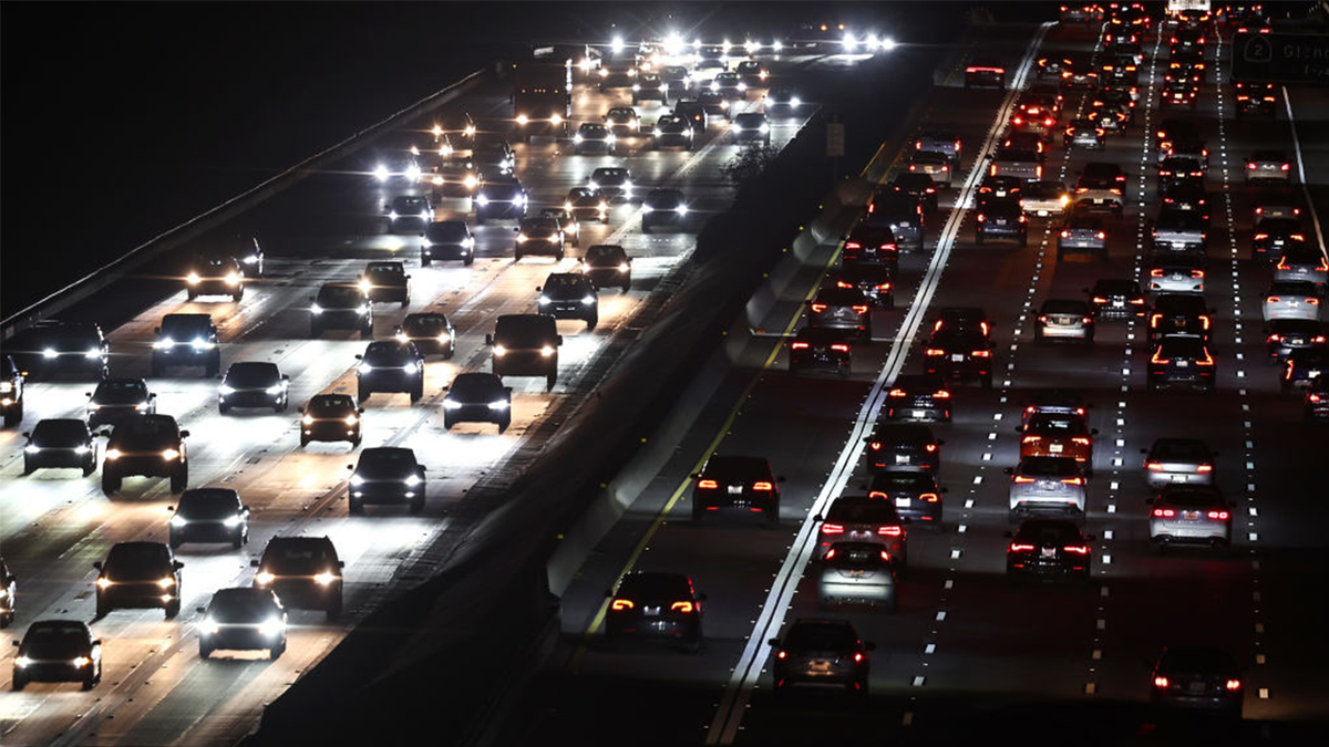 cars on highway in LA