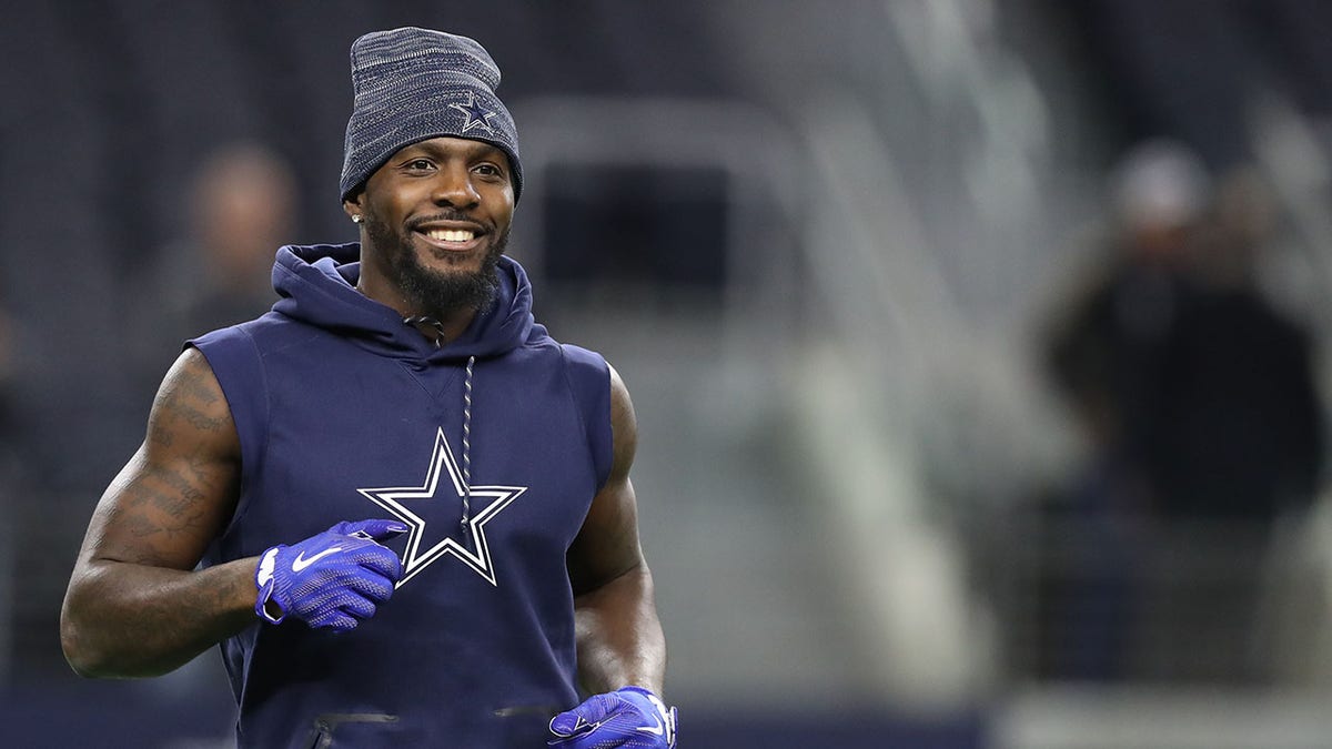 Dez Bryant on the field