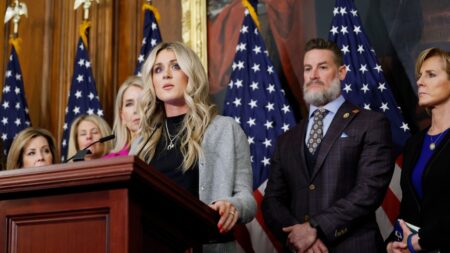 Riley Gaines, activist athletes call for prosecution against officials letting males in women’s sports
