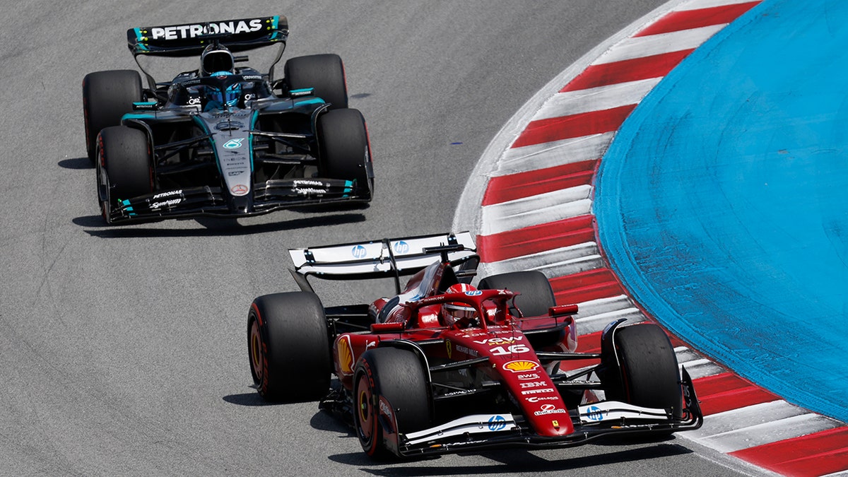 George Russell and Charles Leclerc