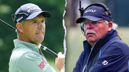 Padraig Harrington clashes with ex-PGA Tour pro Roger Maltbie over golf etiquette at US Senior Open