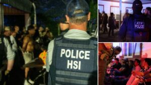 ICE storms cartel-run nightclub, arrests 72 migrants including murder suspect