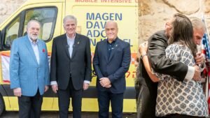 EXCLUSIVE: Franklin Graham leads ceremony as Samaritan’s Purse gives armored ‘bulletproof’ ambulance to Israel