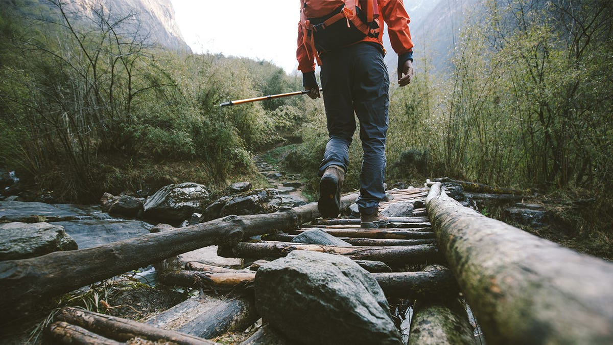 Image of man hiking