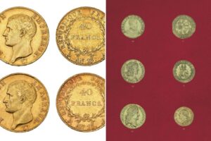 Gold coin collection discovered behind a wall after owner’s death sells — for nearly  million