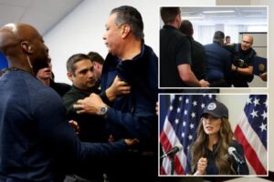 California Sen. Alex Padilla cuffed, forced out after interrupting DHS Secretary Kristi Noem’s LA riots presser