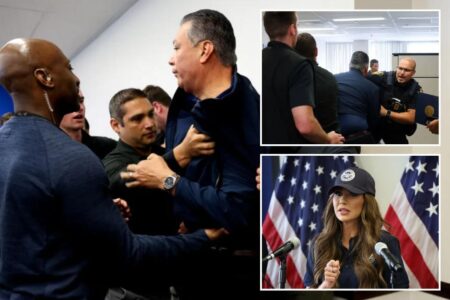 California Sen. Alex Padilla cuffed, forced out after interrupting DHS Secretary Kristi Noem’s LA riots presser