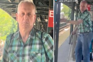 NYPD searching for elderly cane-wielding thug who beat woman in apparent antisemitic subway attack