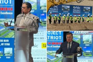 Tech company breaks ground on LI, makes big pledge to bring jobs back from China, India
