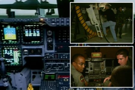 Inside the cockpit of a B-2 bomber, one of America’s most secret aircraft