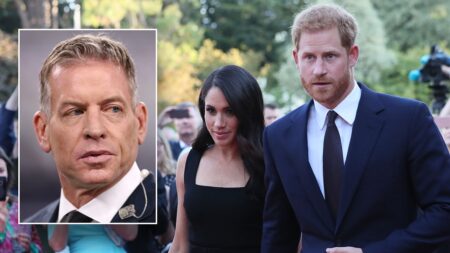 Troy Aikman reveals why he hasn’t become friendly with royal neighbors Prince Harry and Meghan Markle