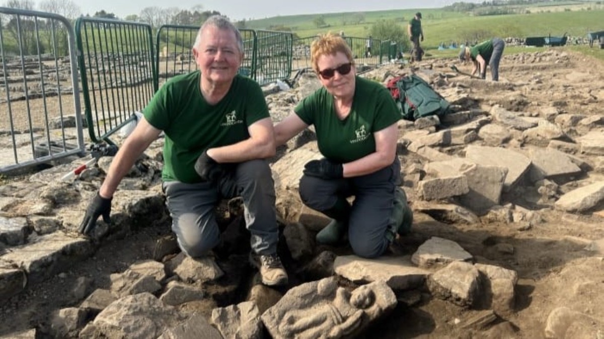 Merseyside couple smiling near find