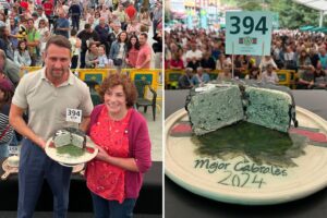 Worth its weight in mold: You won’t believe what this brick of smelly, green cheese fetched at auction