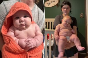 My giant baby is 23 pounds — other parents accuse me of abuse but I know my child is healthy