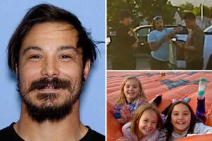 Travis Decker seen on police dashcam footage from car accident 3 days before allegedly killing daughters: report