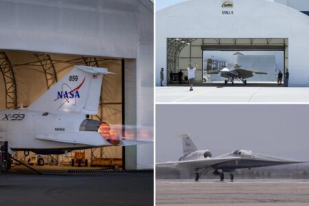 NASA’s supersonic X-59 jet that could slash NYC-London flight time in half taxis closer to take off
