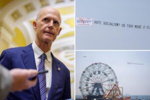 Rick Scott summons NYers to Florida with sky-high advertisement