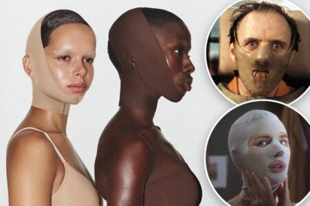 Kim Kardashian’s new jaw-sculpting face mask compared to ‘medieval torture device’: ‘What in the Hannibal is this’