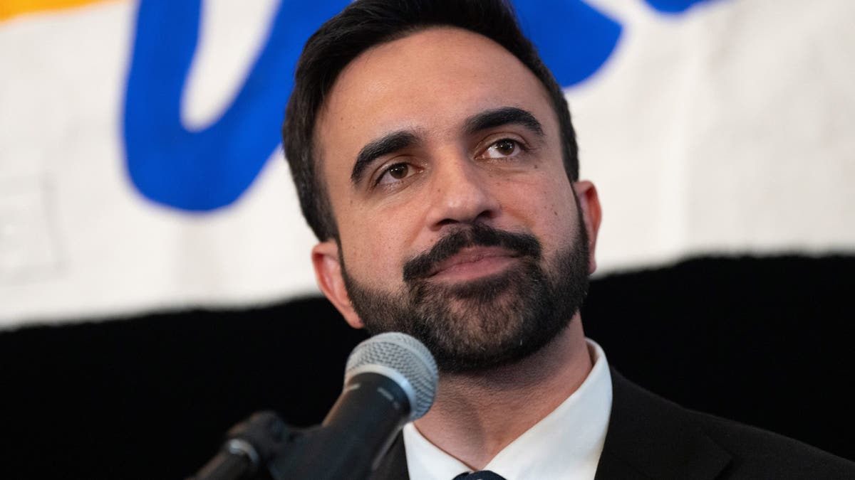 Zohran Mamdani speaks at his election victory party on June 25, 2025 in Queens, New York.