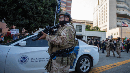 Multiple arrested as anti-ICE protesters clash with police, US troops in Los Angeles