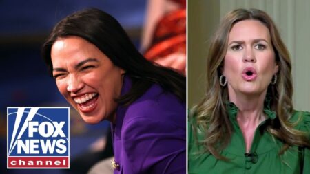 Sarah Huckabee Sanders DINGS AOC’s rhetoric as ‘LAUGHABLE’