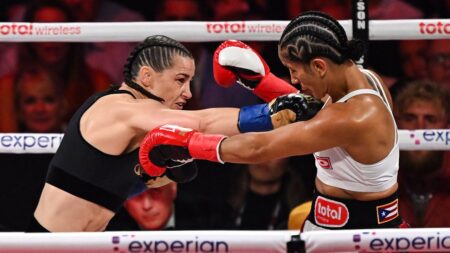 Jake Paul’s partner discusses possibility of signing Katie Taylor after beating MVP’s Amanda Serrano again