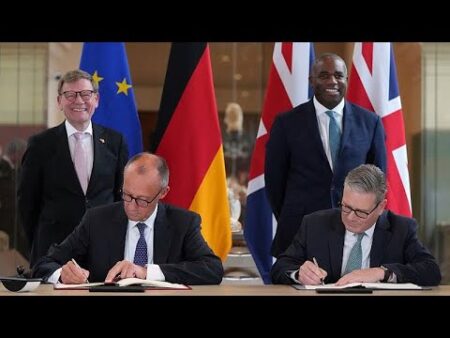 Germany’s Merz and UK’s Starmer sign ‘first of its kind’ defence and migration treaty