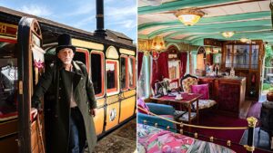 Man transforms 128-year-old railway carriage into unique stay that guests ‘adore’