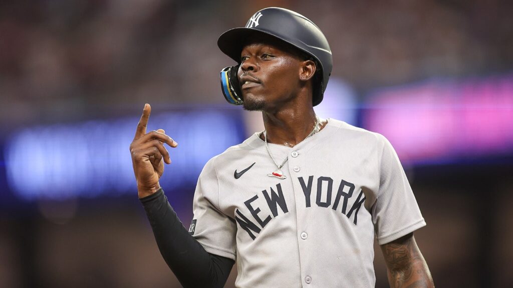 Yankees’ Jazz Chisholm Jr gets into shouting match with Braves’ third base coach
