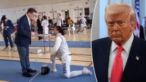 Fencer who went viral for protest of trans athlete reacts to Team USA following Trump’s women’s sports order