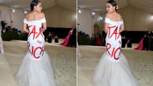 AOC broke house rules to attend ritzy Met Gala in ‘tax the rich’ dress, ordered to pay up
