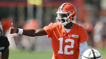 Shedeur Sanders stays patient with Browns’ third-stringers in training camp: ‘Doesn’t really faze me’