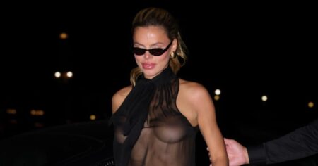 Brooks Nader Shows Off Her Curves in Nipple-Baring Top After Period Stain Mishap
