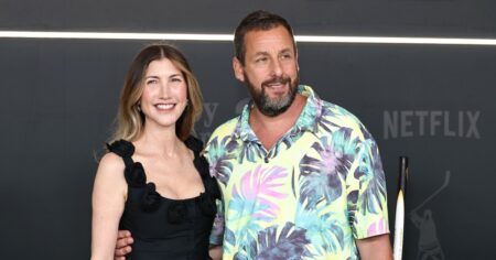 Adam Sandler Packs on the PDA With Wife Jackie Sandler at ‘Happy Gilmore 2’ Premiere