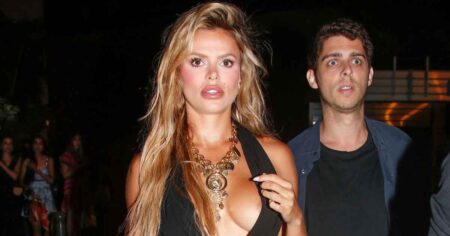 Brooks Nader Has Another Nip Slip in a Barely-There Dress: See the Wardrobe Malfunction