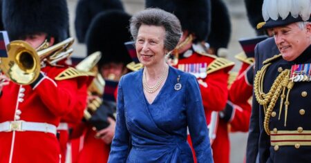Princess Anne Is a Beauty in Blue While Accepting Honor at University of Huddersfield