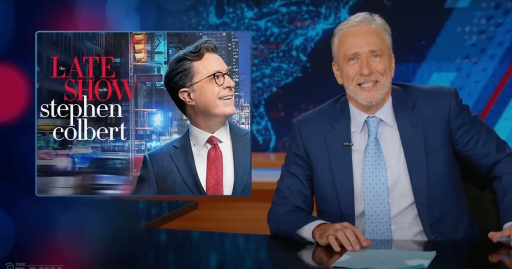 The Daily Show’s Jon Stewart Blasts CBS for Canceling ‘The Late Show With Stephen Colbert’