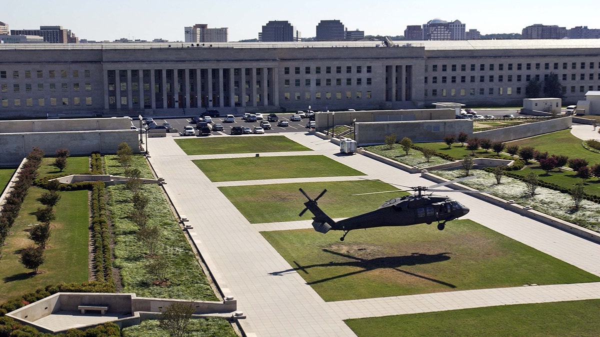 helicopter at Pentagon