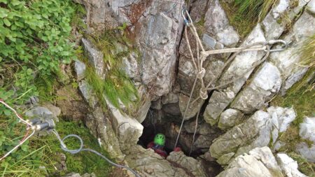 Rescue operation frees injured man trapped 130 feet underground in Italian cave