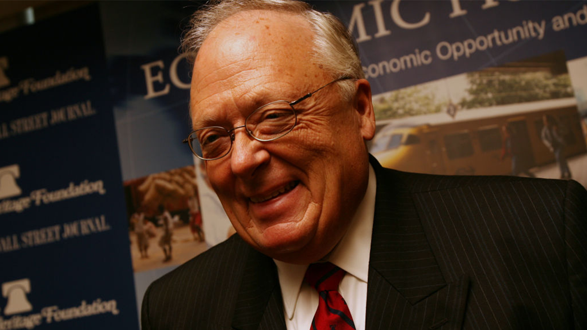 Edwin J. Feulner, founder of the Heritage Foundation