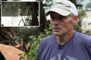 A desperate father frantically searching for his daughter who disappeared in Texas flooding makes a grim discovery