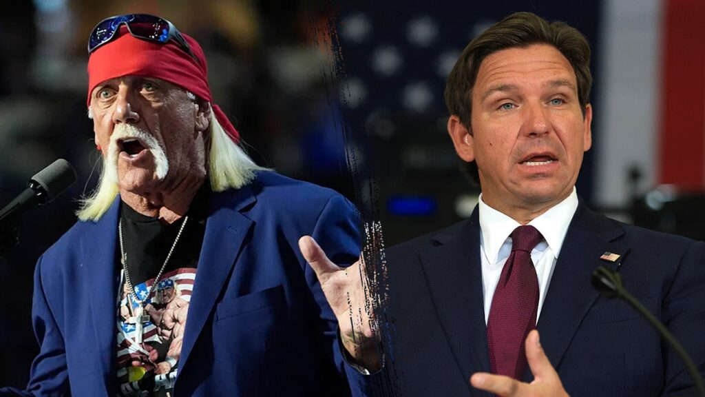Heckler hijacks Florida governor’s Hulk Hogan tribute with profane tirade against ‘Alligator Alcatraz’