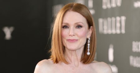 Love Julianne Moore’s Studded Leather Sandals? This  Pair Looks Nearly Identical