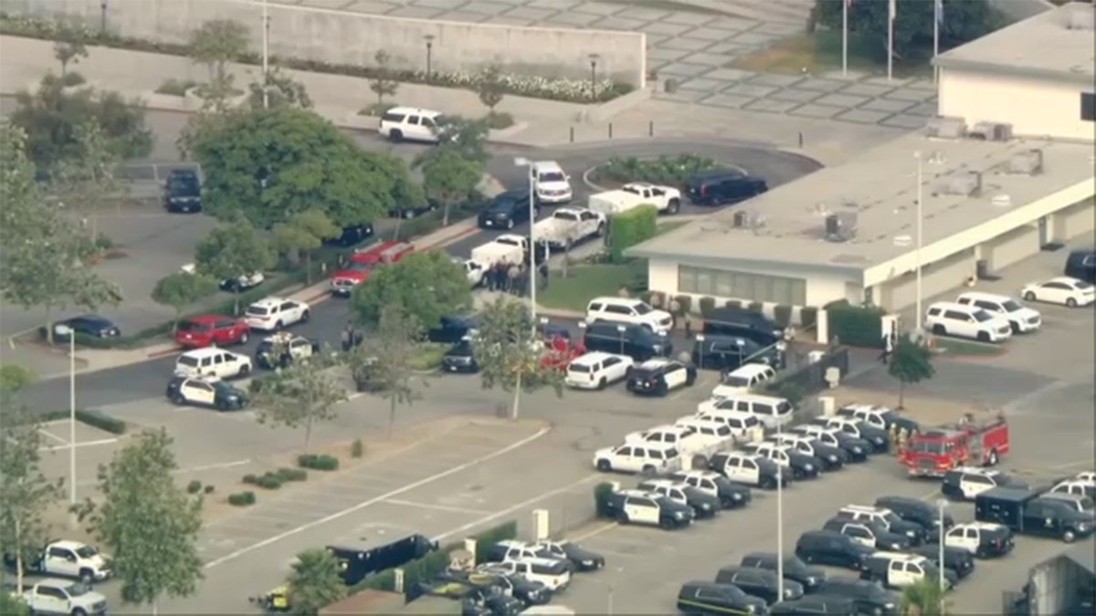 Deadly LA County Sheriff's Department explosion aerial image