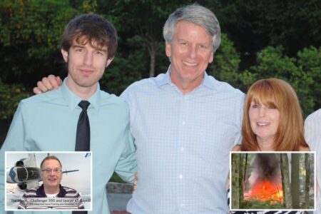 Wealthy steel magnate and family killed when their plane crashes in Ohio moments after takeoff