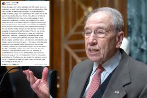 Trump tells Sen. Chuck Grassley to ‘step up,’ get rid of ‘ridiculous custom’ holding up judicial appointments